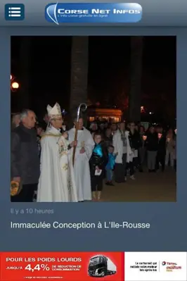 Corse Net Infos android App screenshot 0