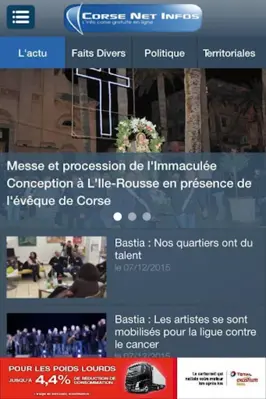 Corse Net Infos android App screenshot 1